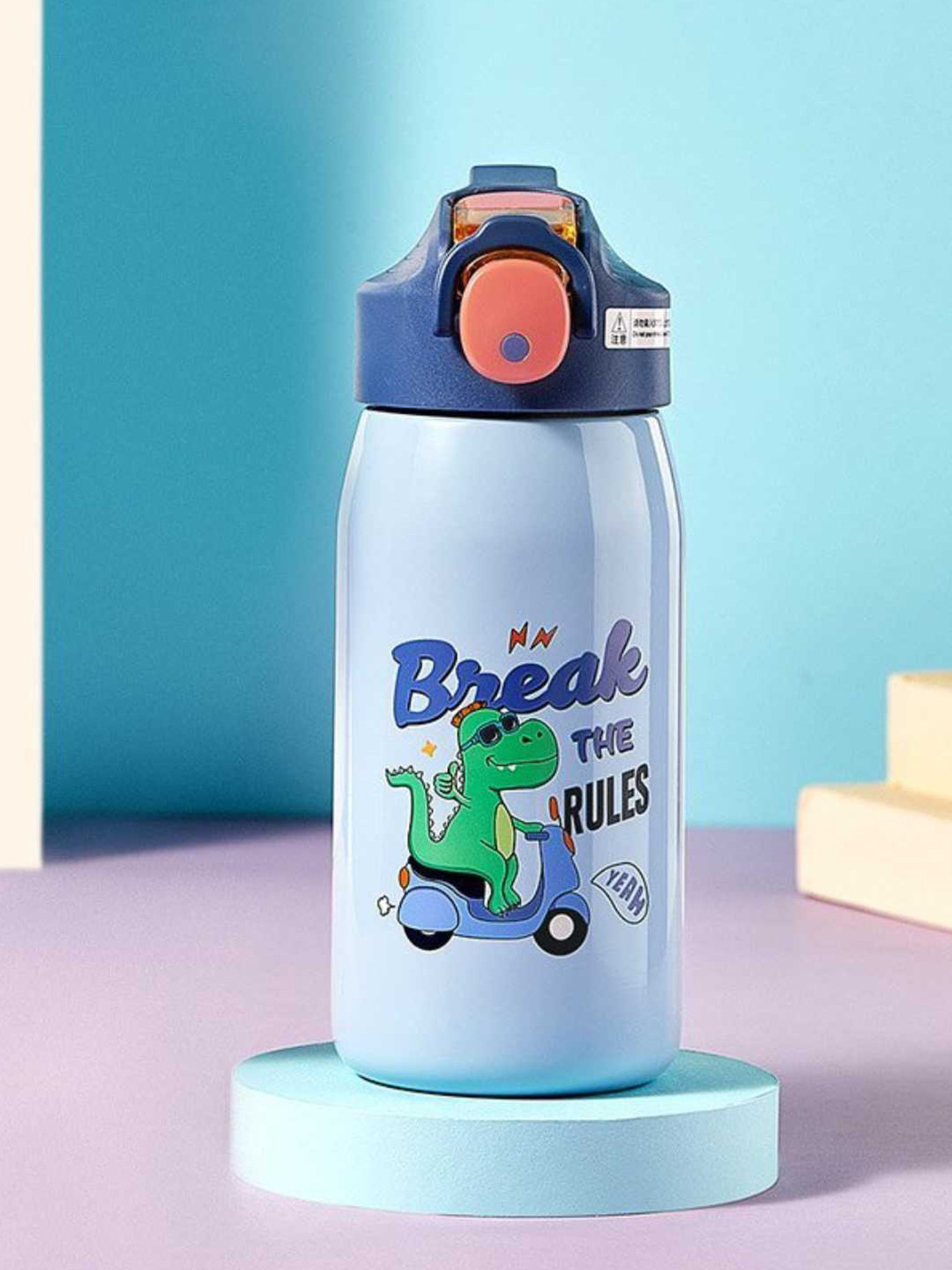 YK Green And Blue Stainless Steel Water Bottle-530ml