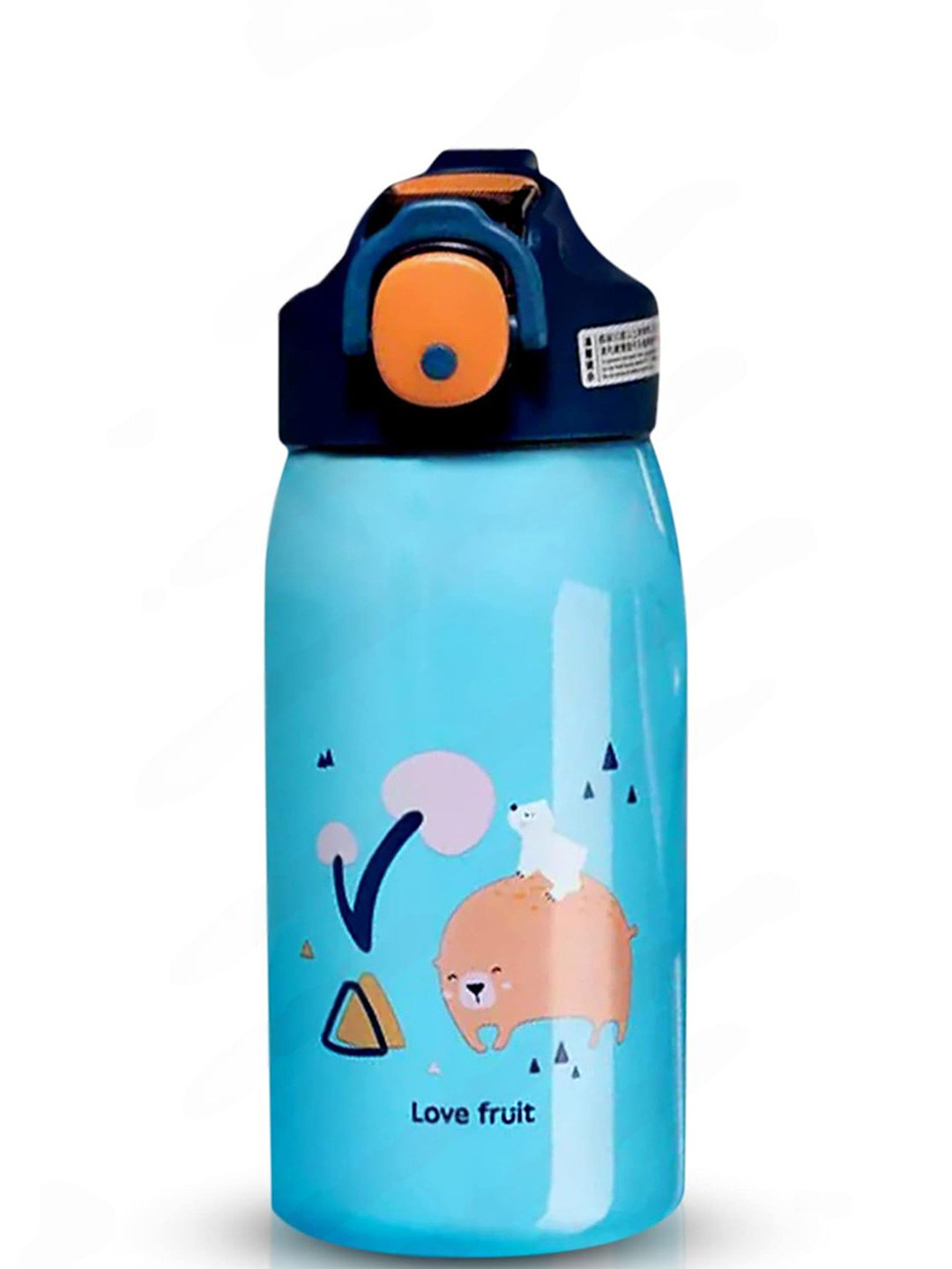 YK Dopamine Blue Conversational Stainless Steel Spill Proof Sipper - 750ml