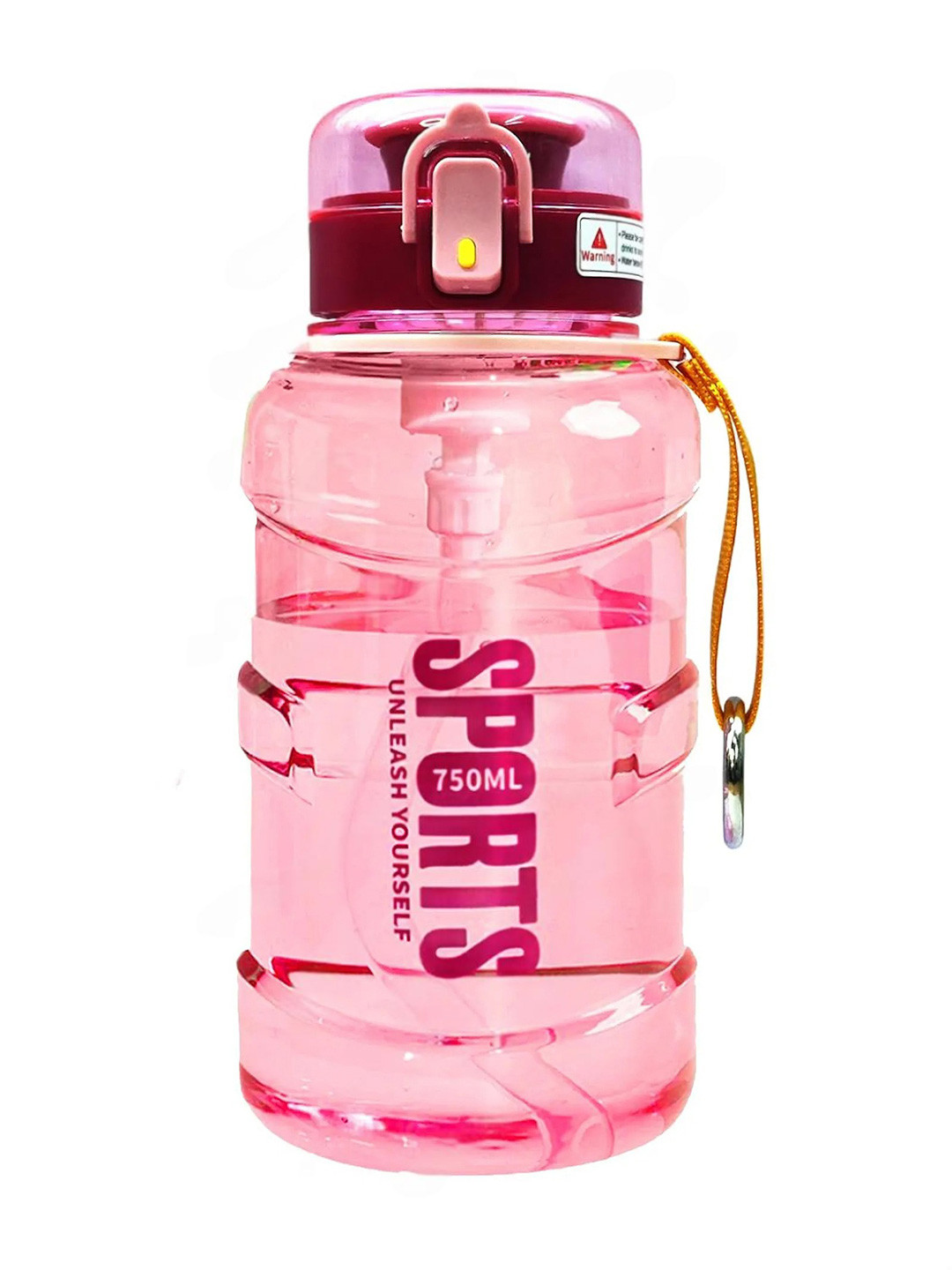 YK Pink Typography Plastic BPA Free Sipper - 730ml