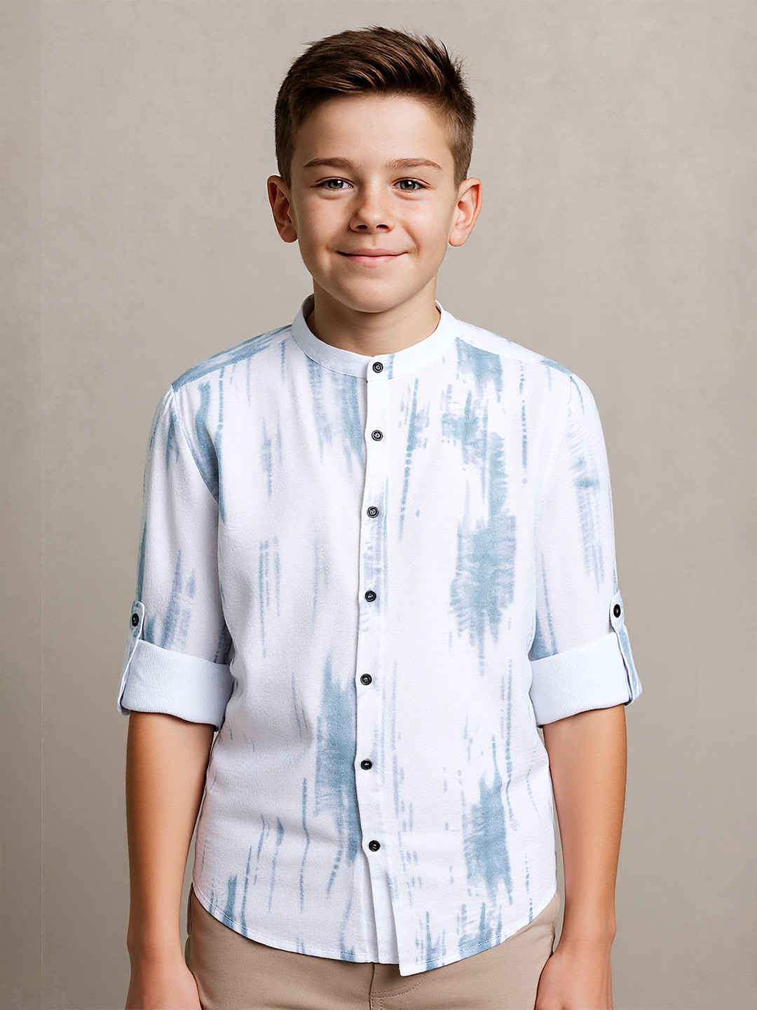 CAVIO Boys Tie Dye Pattern Casual Shirt