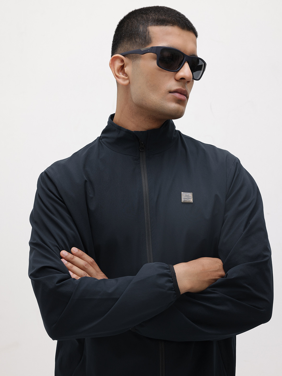 The Roadster Life Co Mock Collar Bomber Jacket