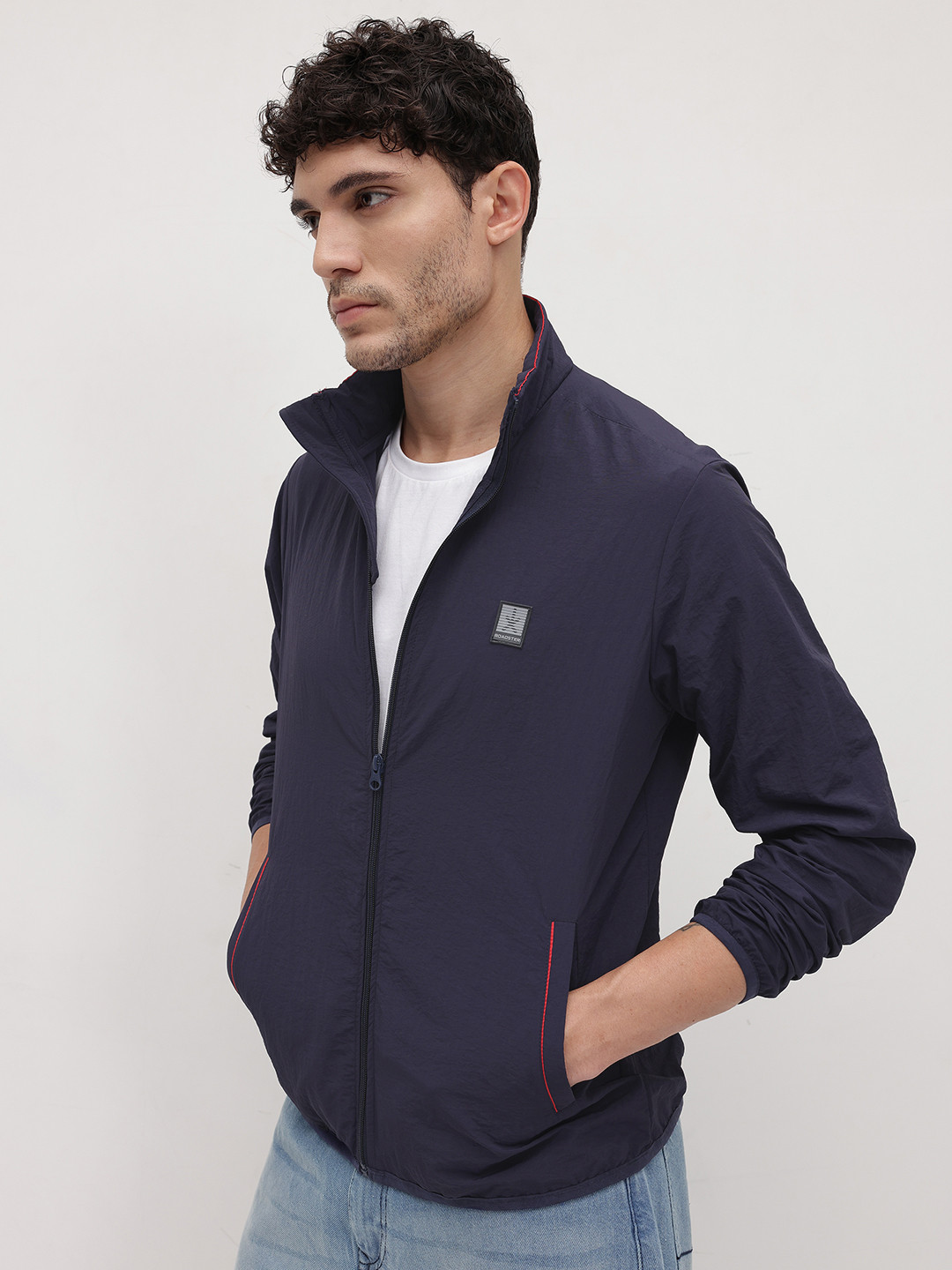 The Roadster Life Co. Mock Collar Tailored Jacket