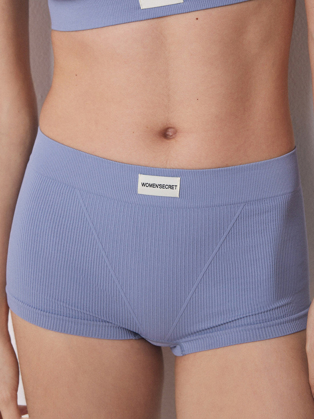 women'secret Women Ribbed Seamless Boxer-Style Briefs 5129131-17