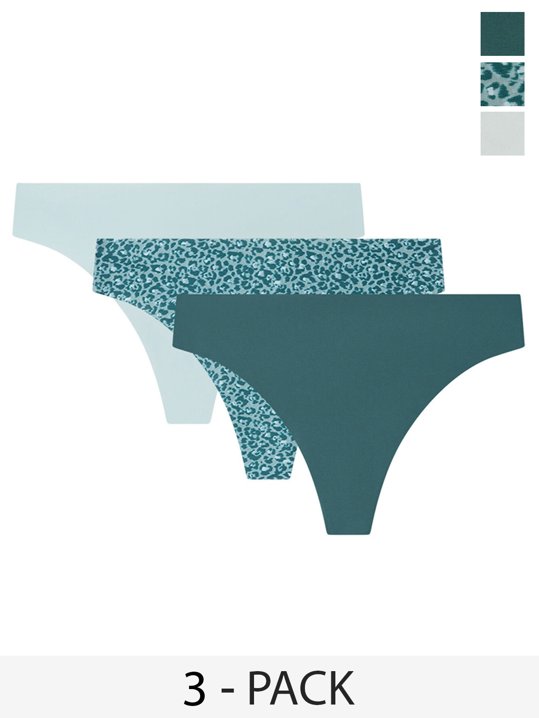 women'secret Pack Of 3 Seamless Thongs Briefs 4939010-97