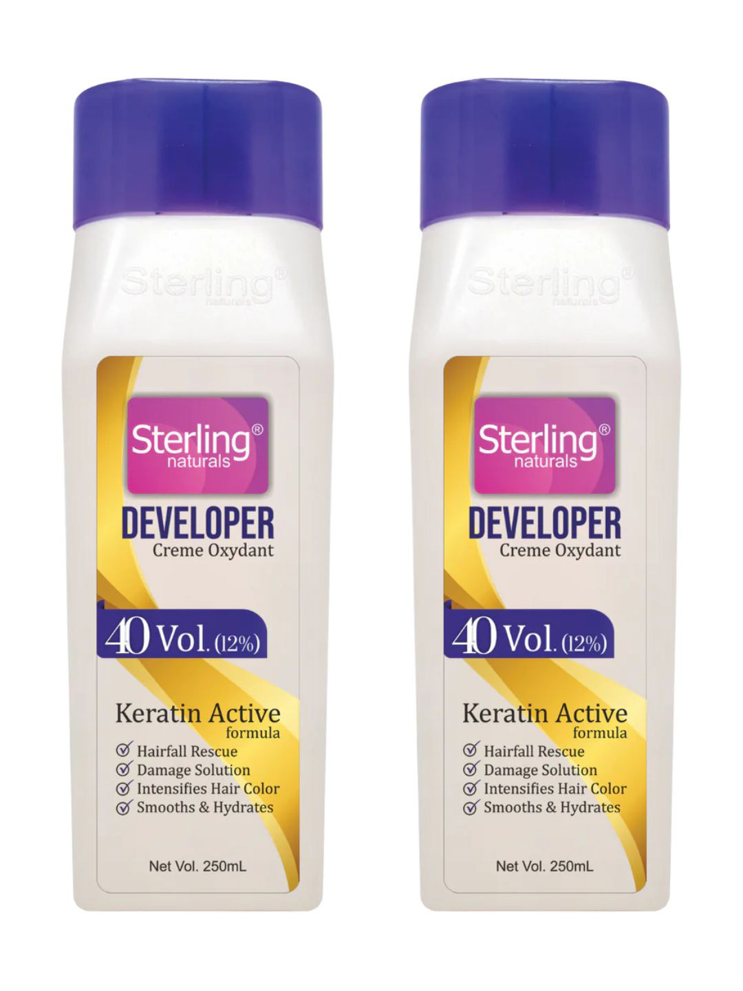 Sterling Naturals 2Pc Hair Color Developer Chemical Free Suitable for All Hair Types 750ml