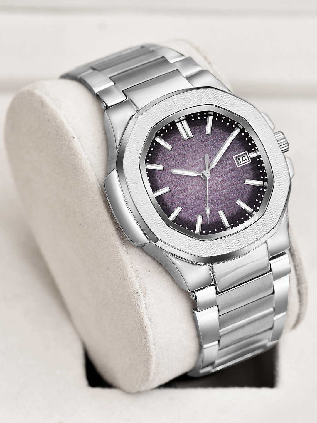 Shocknshop Men Alloy Dial & Stainless Steel Straps Analogue Multi Function Watch MT806