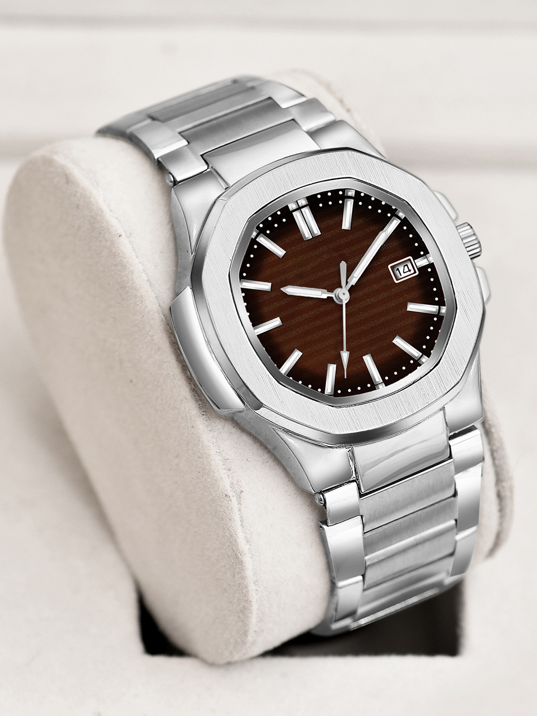 Shocknshop Men Dial & Stainless Steel Straps Analogue Multi Function Watch MT807