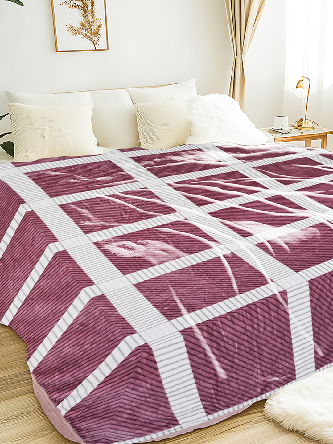 MAXNAP Sleep Support Assorted AC Room 350 GSM Double Bed Blanket