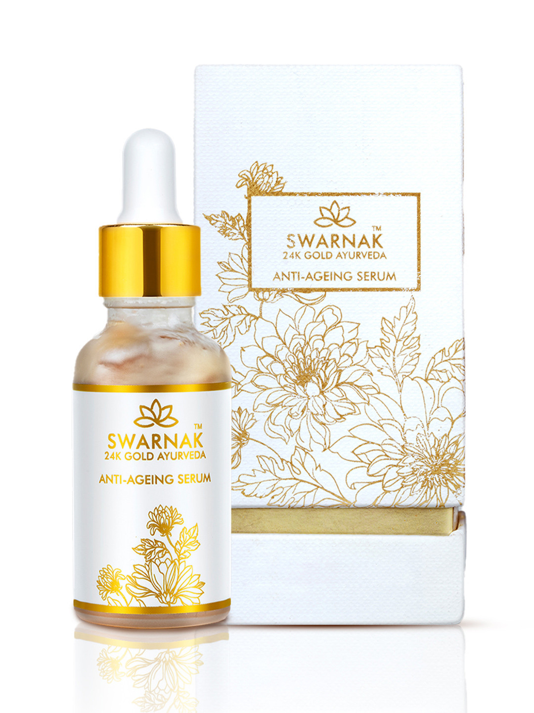 SWARNAK 24K Gold Ayurvedic Anti Ageing Face Serum - 15 ml