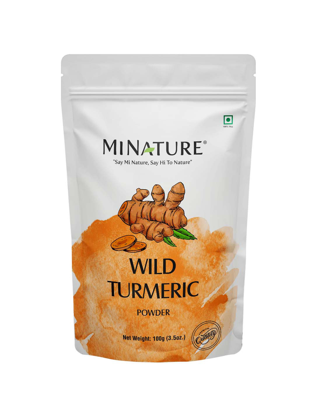 MINATURE Wild Turmeric Powder For Removes Skin Tanning & Pigmentation - 100 g