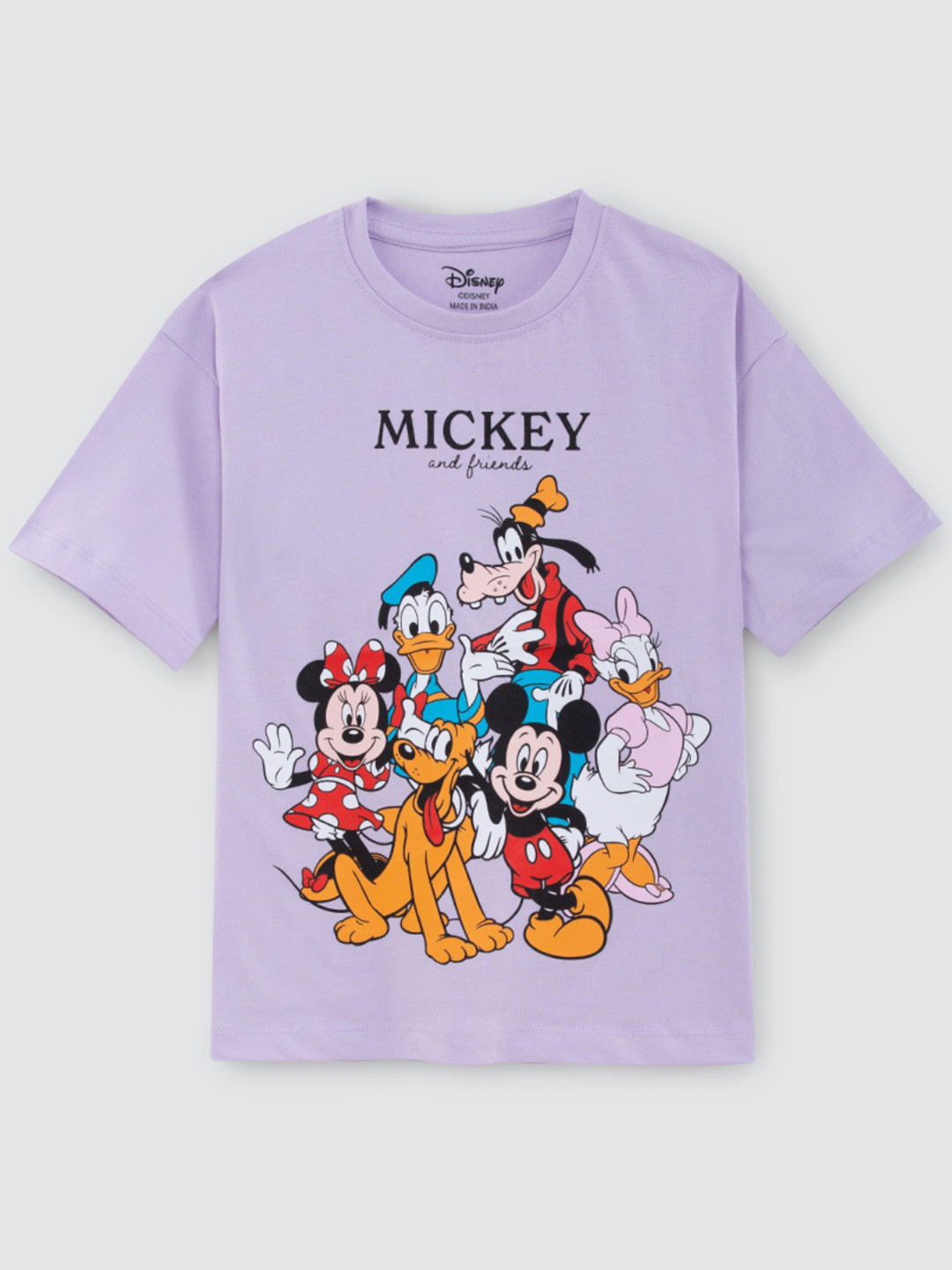 Nap Chief Infants Unisex Mickey & Friends Gang Printed Pure Cotton Oversized T-shirt