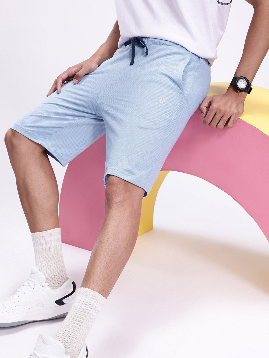 Kook N Keech Men Solid Regular Fit Chino Shorts