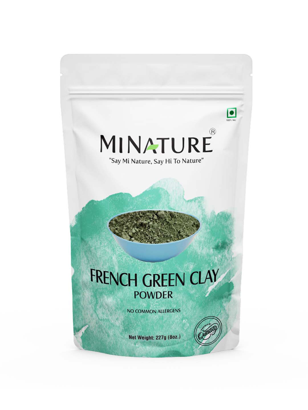 MINATURE French Green Clay Powder For Acne Or Blemishes - 227 g