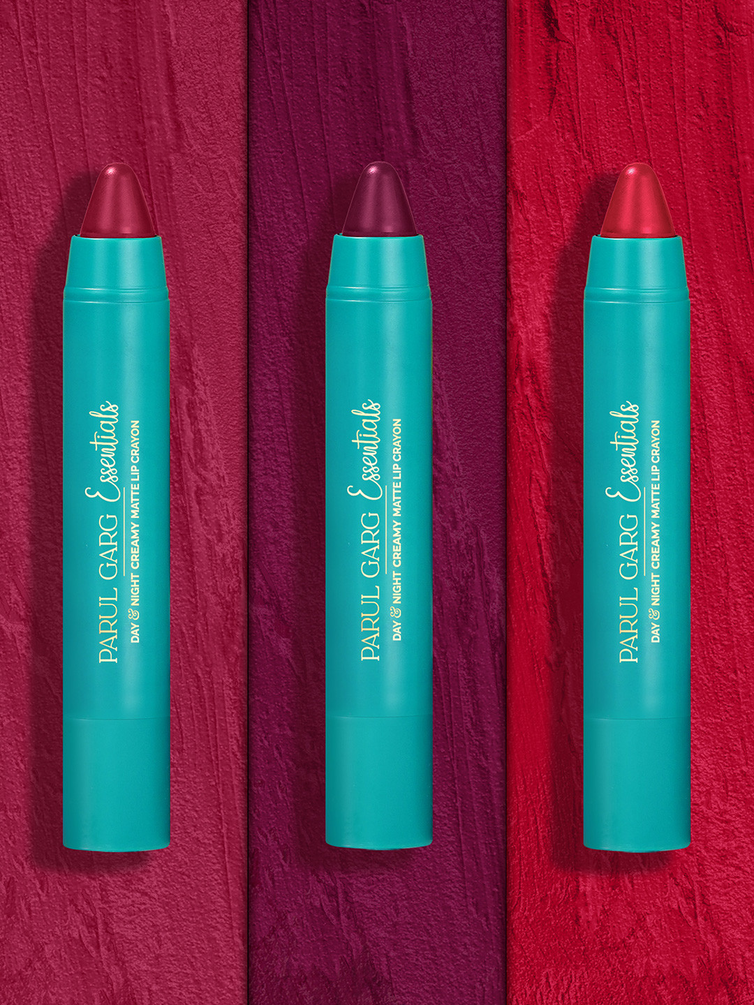 Parul Garg Set Of 3 Creamy Matte Lip Crayons - Best of Bold