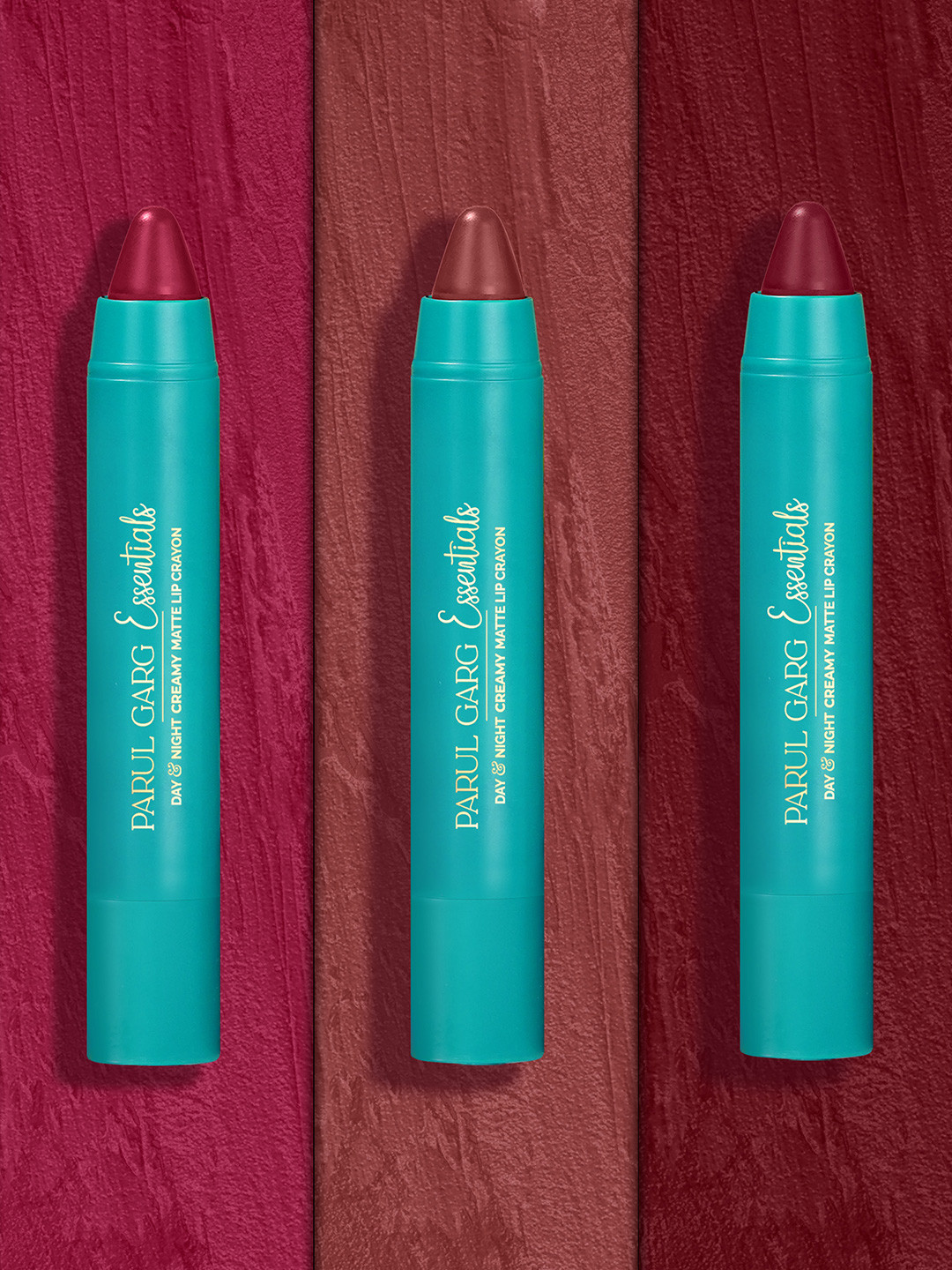 Parul Garg Set Of 3 Creamy Matte Lip Crayons - Dusky Hues