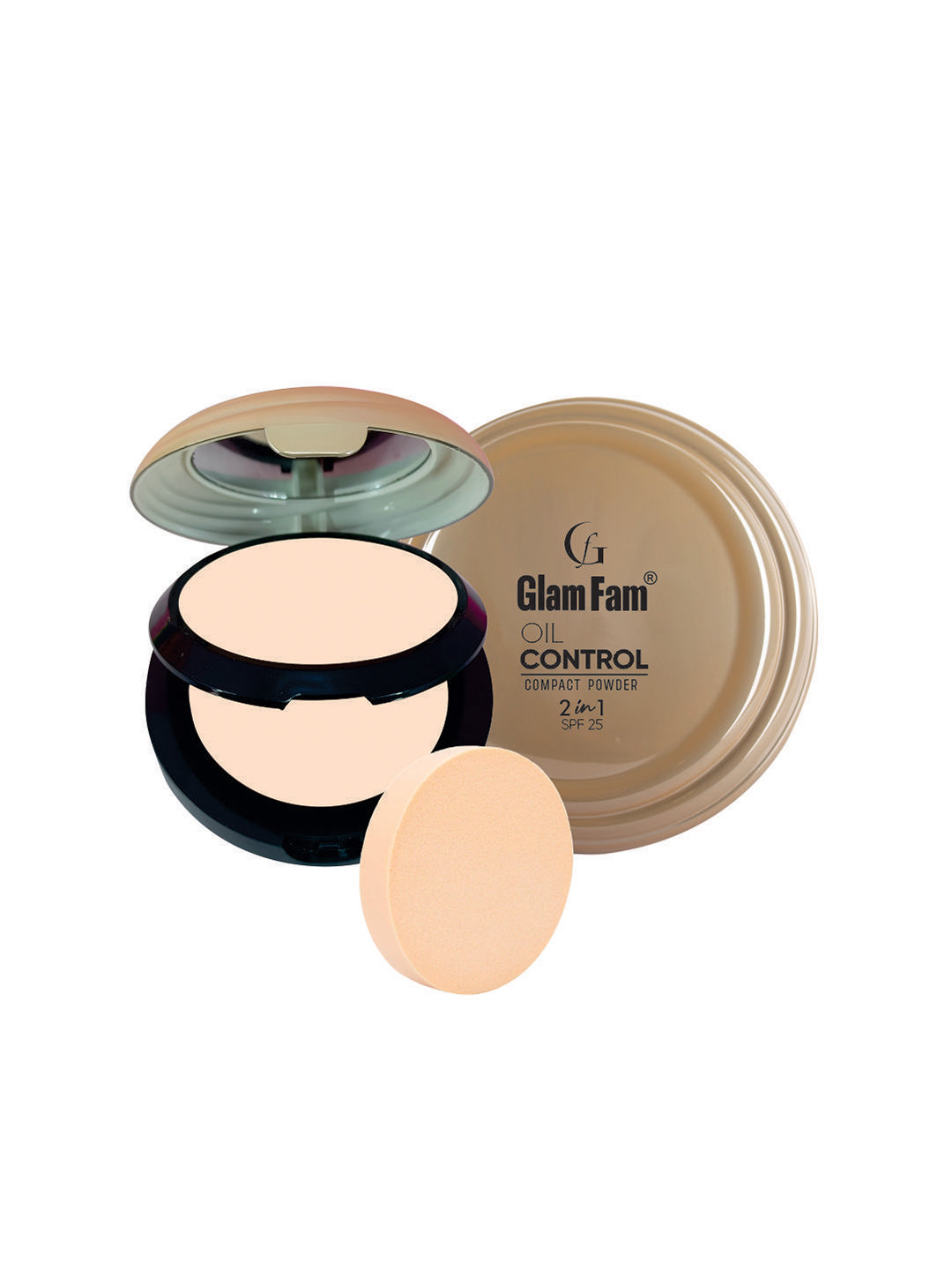 GlamFam 2 In 1 Oil Compact Powder- 20 g- Creme 04
