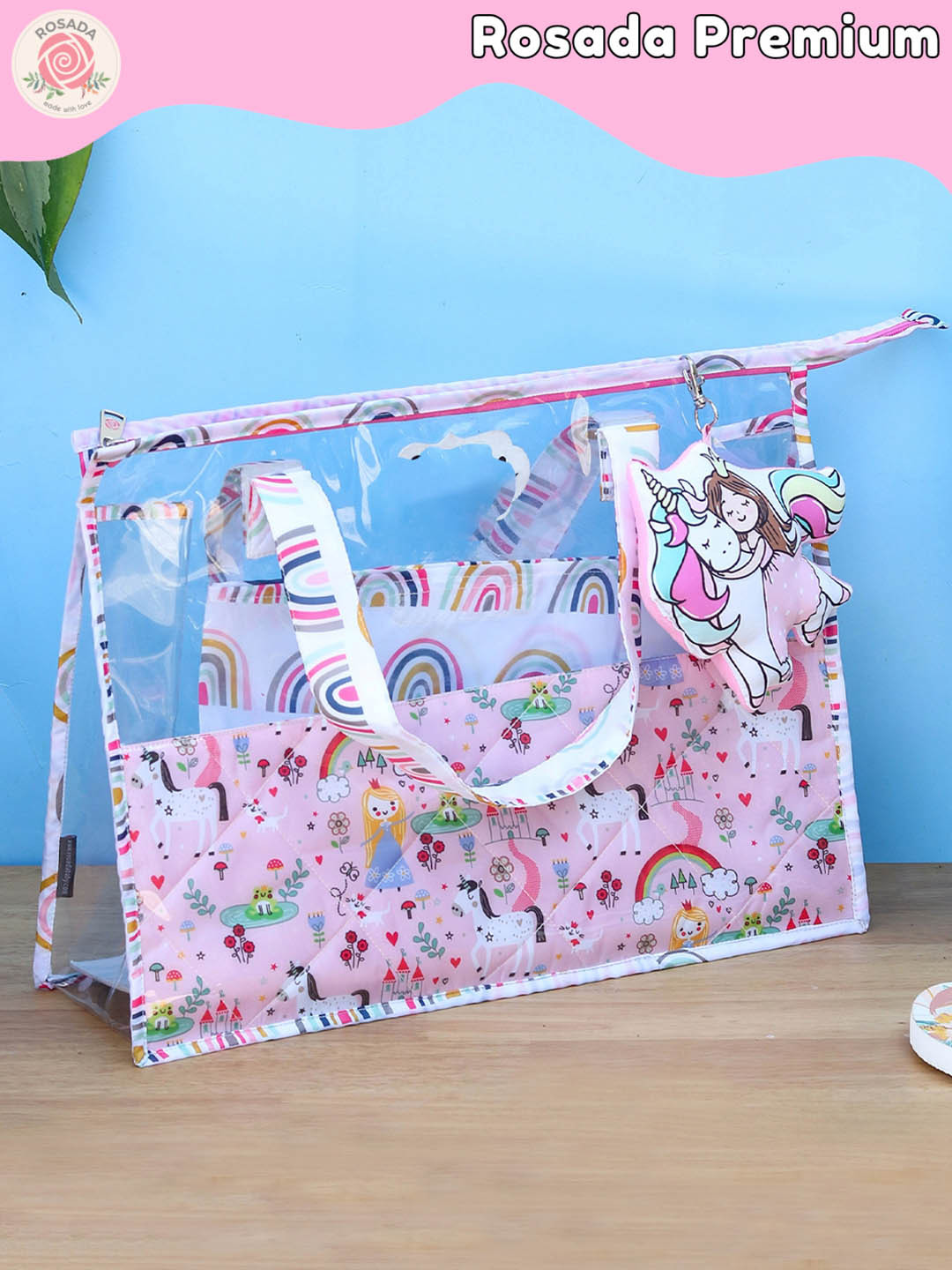 ROSADA Kids Princess Printed Waterproof Swimming Bag