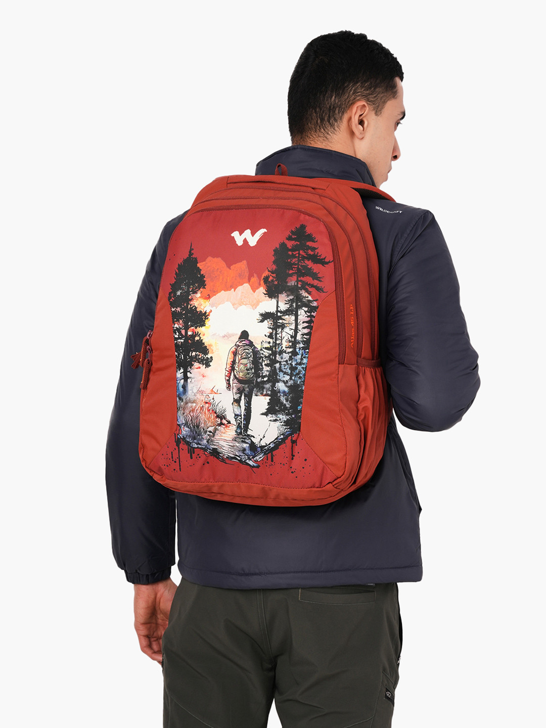 Wildcraft Unisex Graphic Printed Backpack with Compression Straps