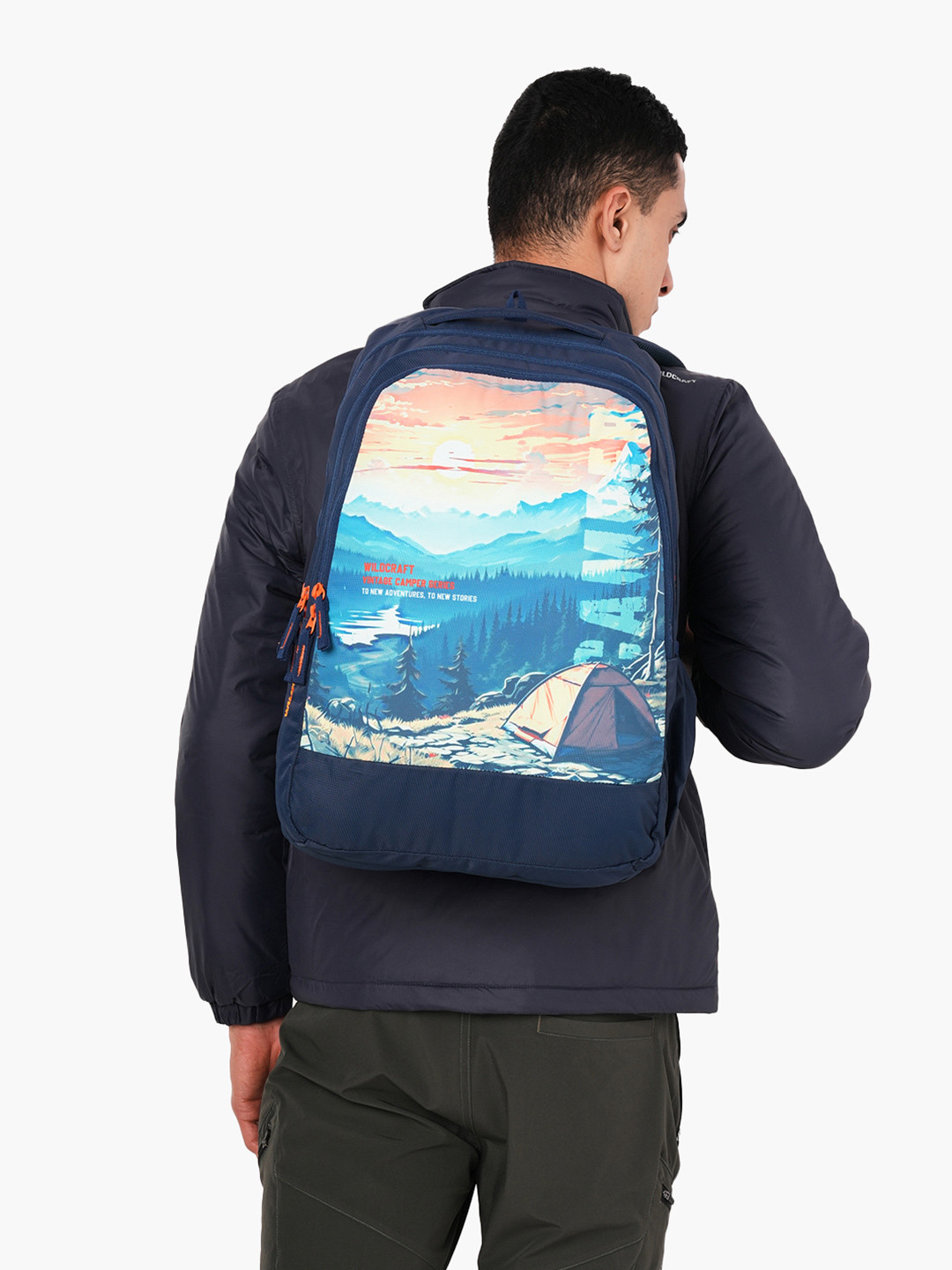 Wildcraft Unisex Padded Strap Has a Tablet Sleeve Backpack with Compression Straps