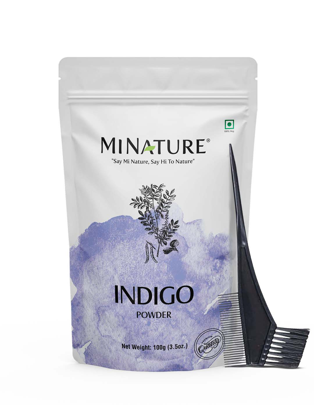 MINATURE Indigo Powder With Applicator For Healthy Hair - 100 g