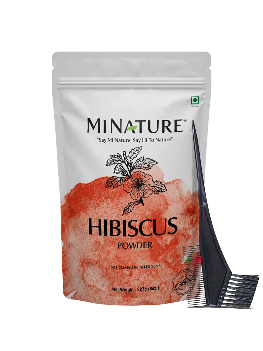 MINATURE Hibiscus Powder With Applicator For Healthy Hair - 227g