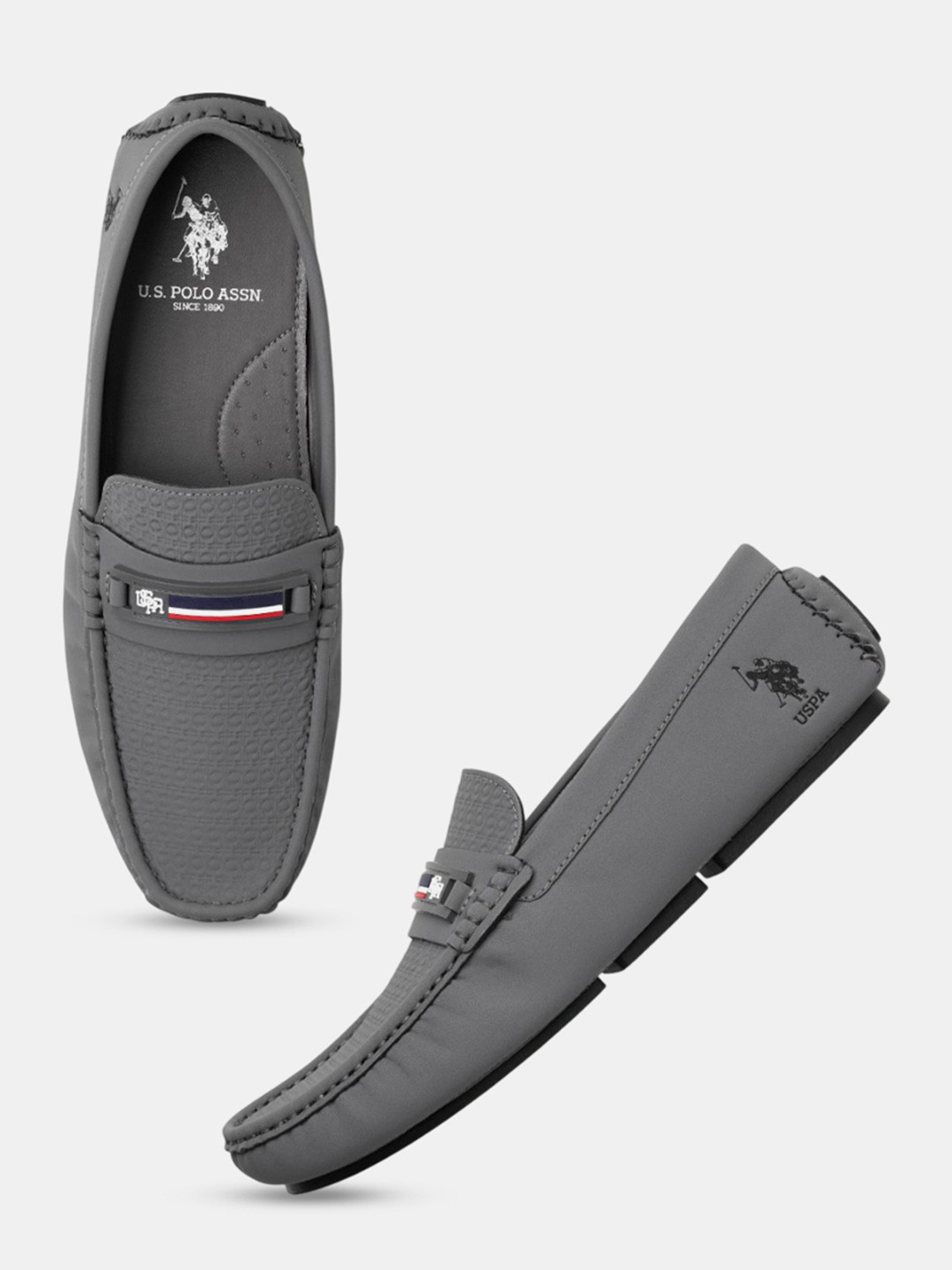 U.S. Polo Assn. Men PU Round Toe Comfort Insole Loafers