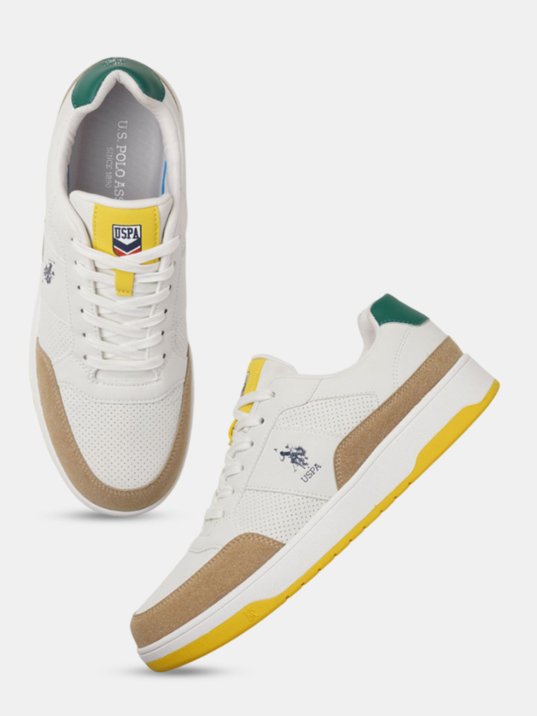 U.S. Polo Assn. Simon Men Round Toe Lace-Ups Sneakers