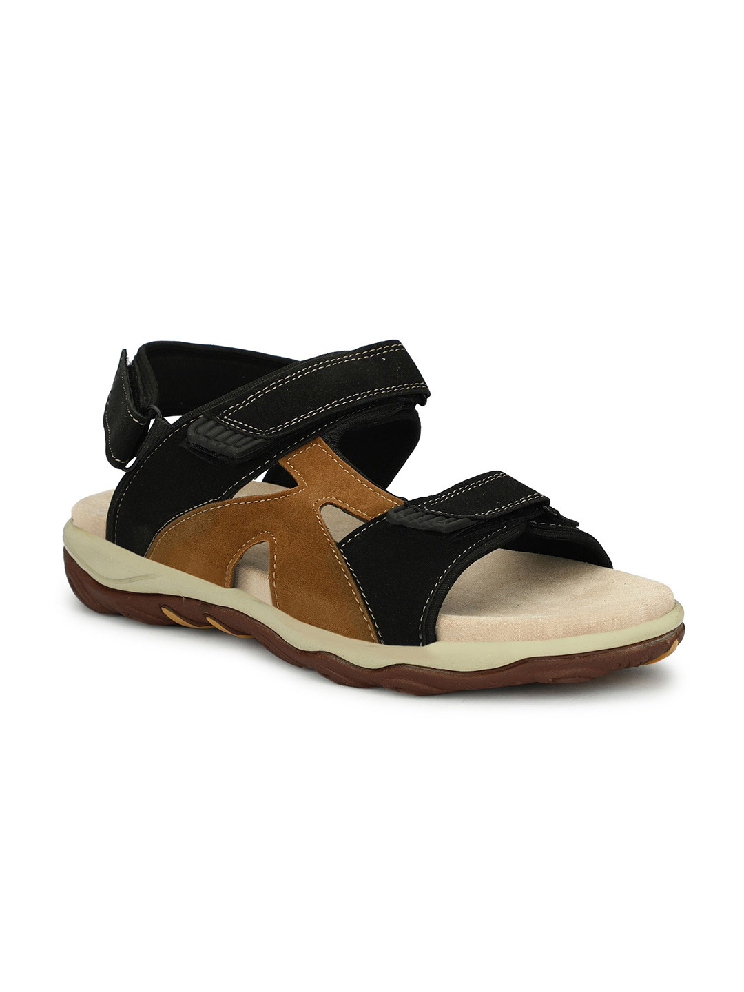 LEEPEETER Men Leather Sandals