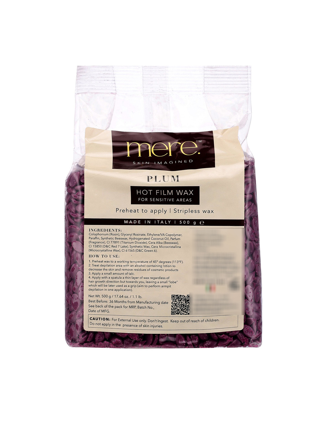 MERE SKIN IMAGINED Plum Hot Film Wax - 500 g