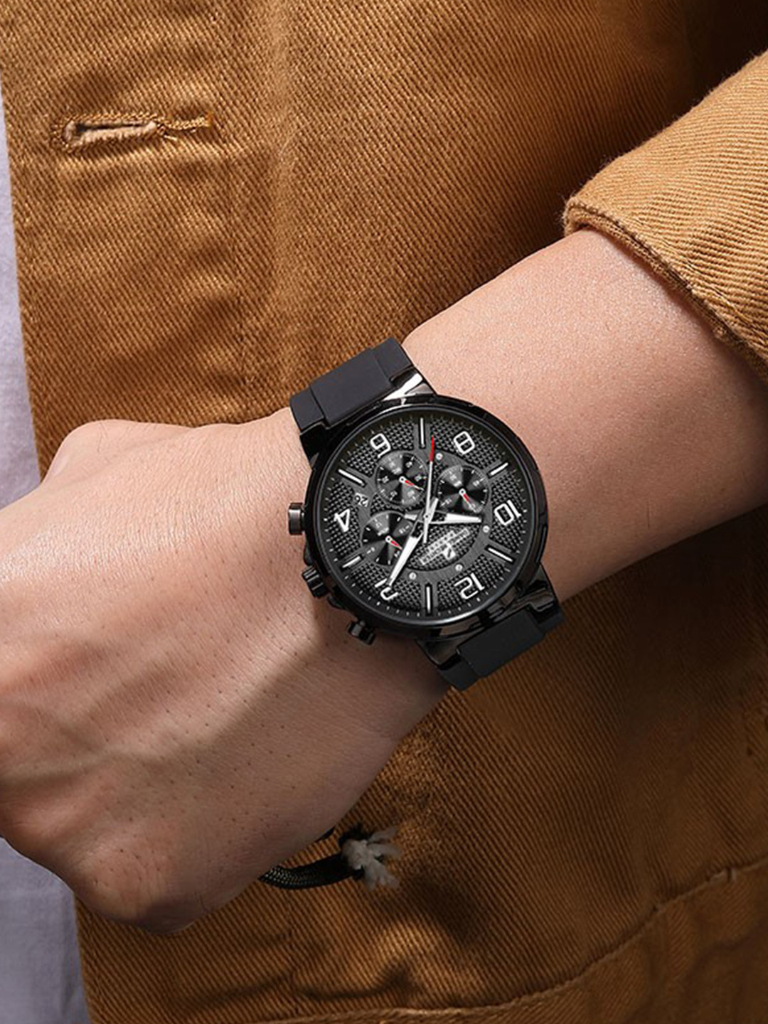 Daniel Hechter Paris Beaubourg Collection Multifunctional Watch for Men with Round Dial