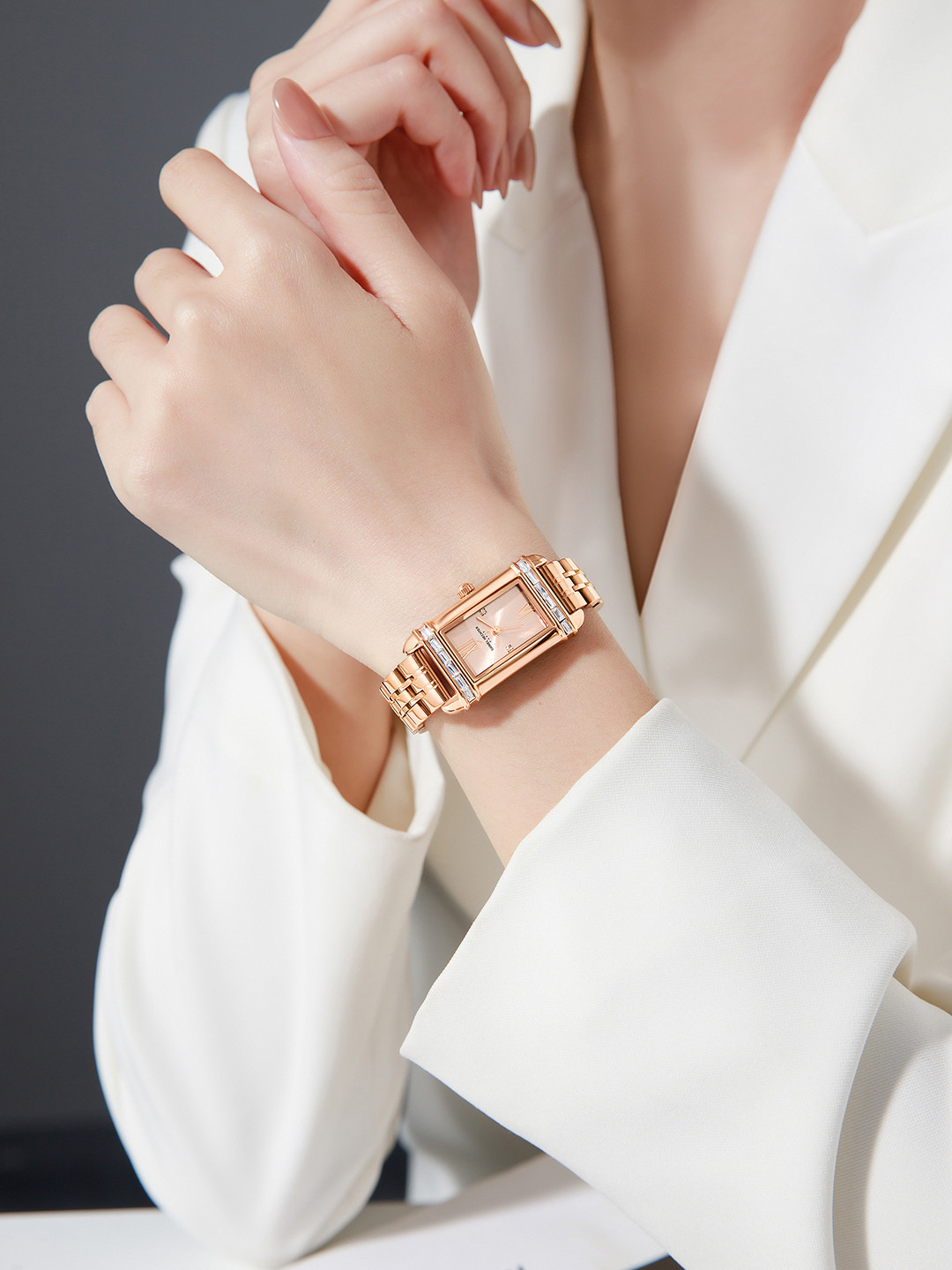 Daniel Hechter Paris Louvre Collection Square Dial Watch for Women with Roman Indices