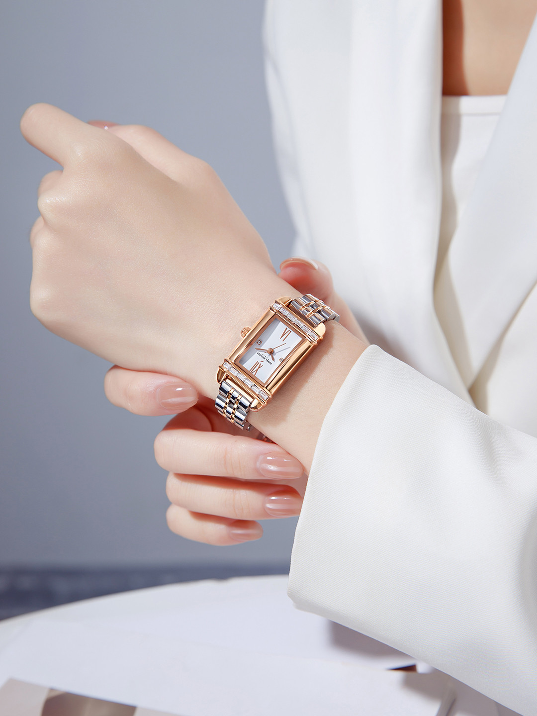 Daniel Hechter Paris Louvre Collection Square Dial Watch for Women with Roman Indices