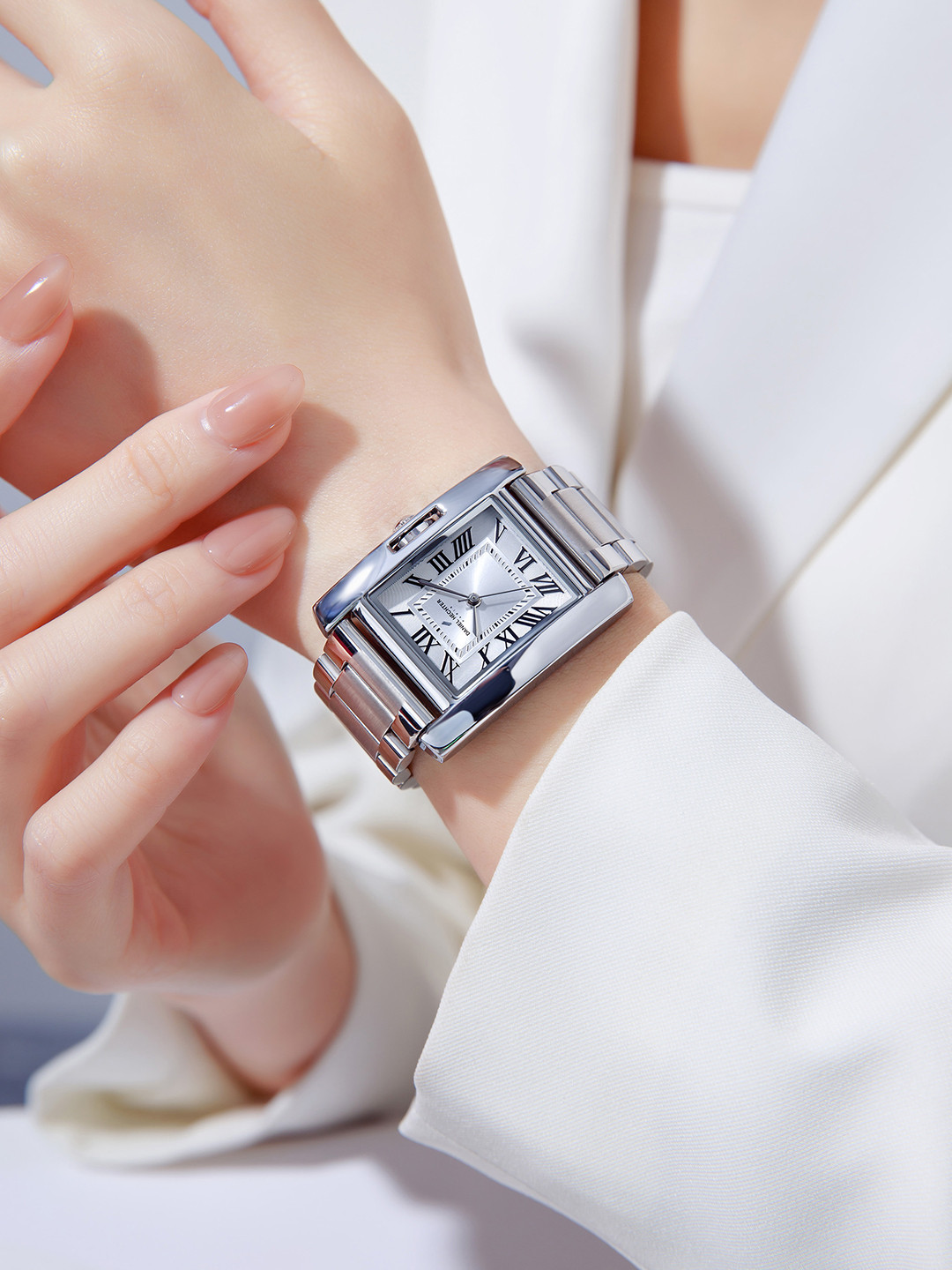 Daniel Hechter Paris Opera Collection Square Dial Watch for Women with Roman Indices