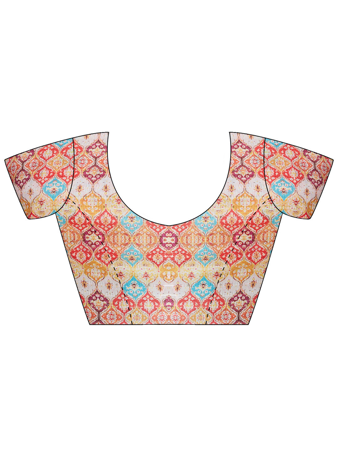 KALINI Embellished Silk Unstitched Blouse