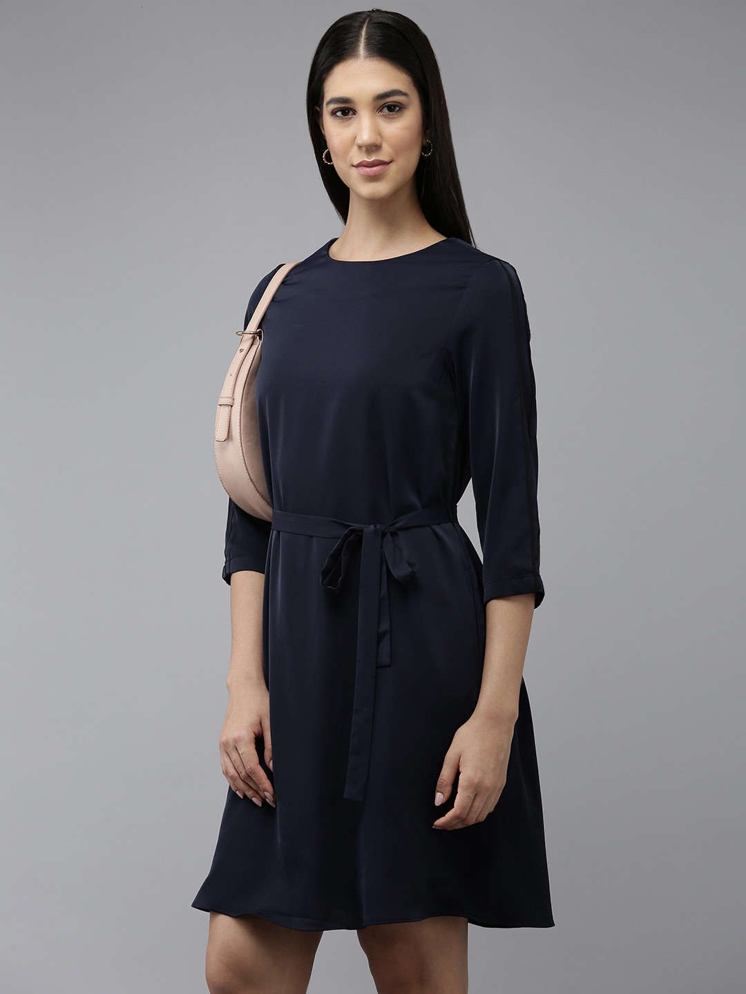 Van Heusen Woman Solid A-Line Dress