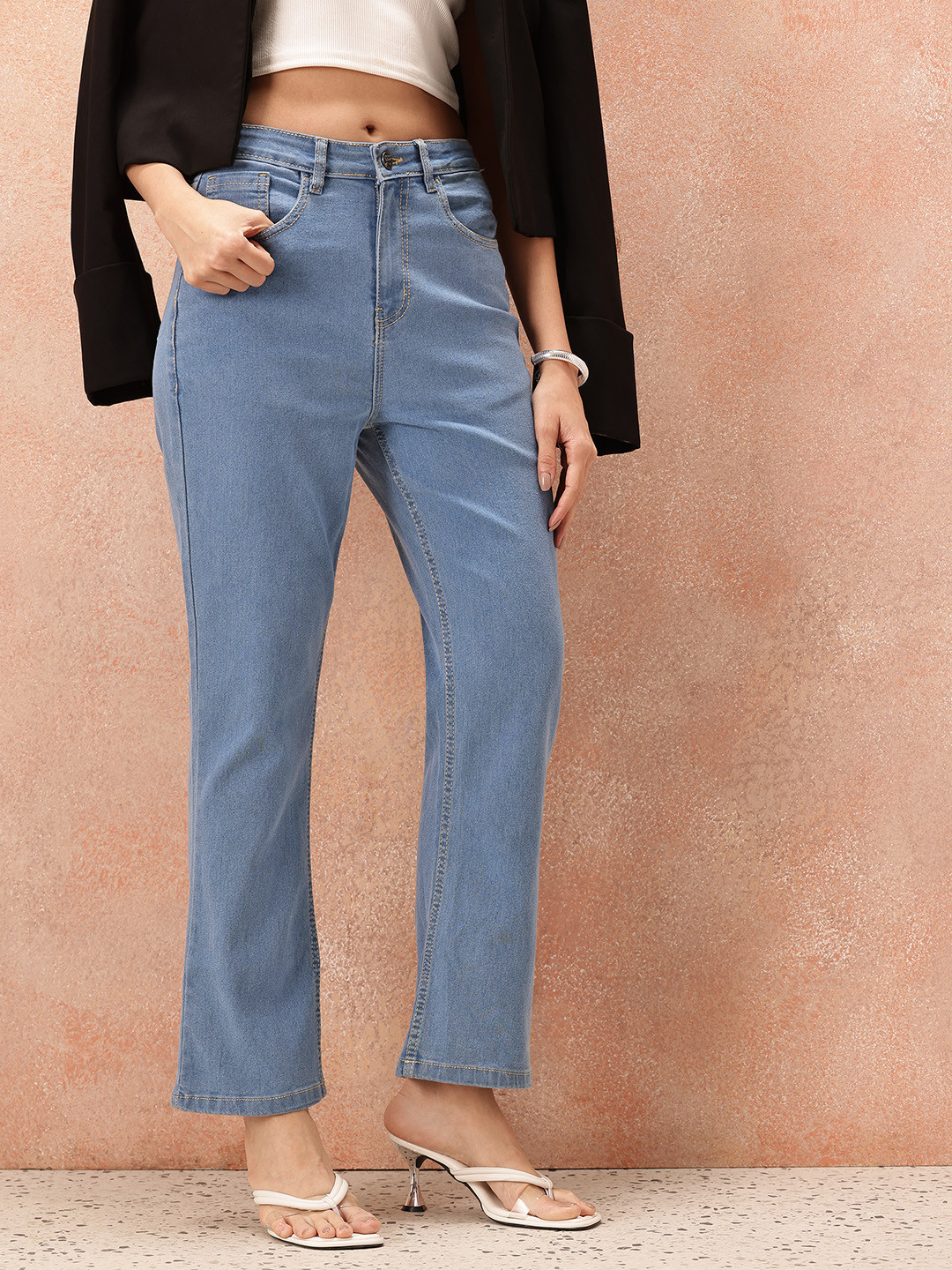 all about you Women Straight Fit Stretchable Jeans