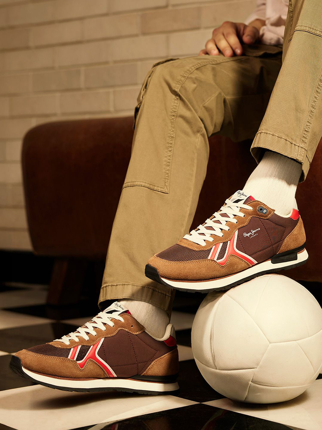 Pepe Jeans Retro Men Colourblocked Sneakers