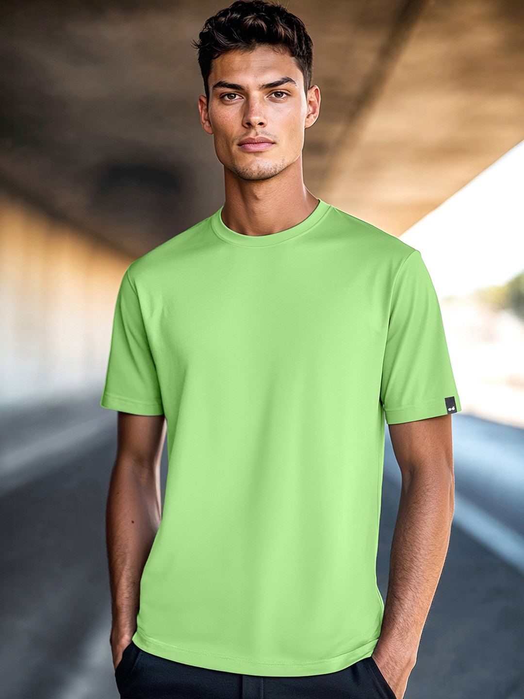 Bewakoof Men's Green T-Shirt