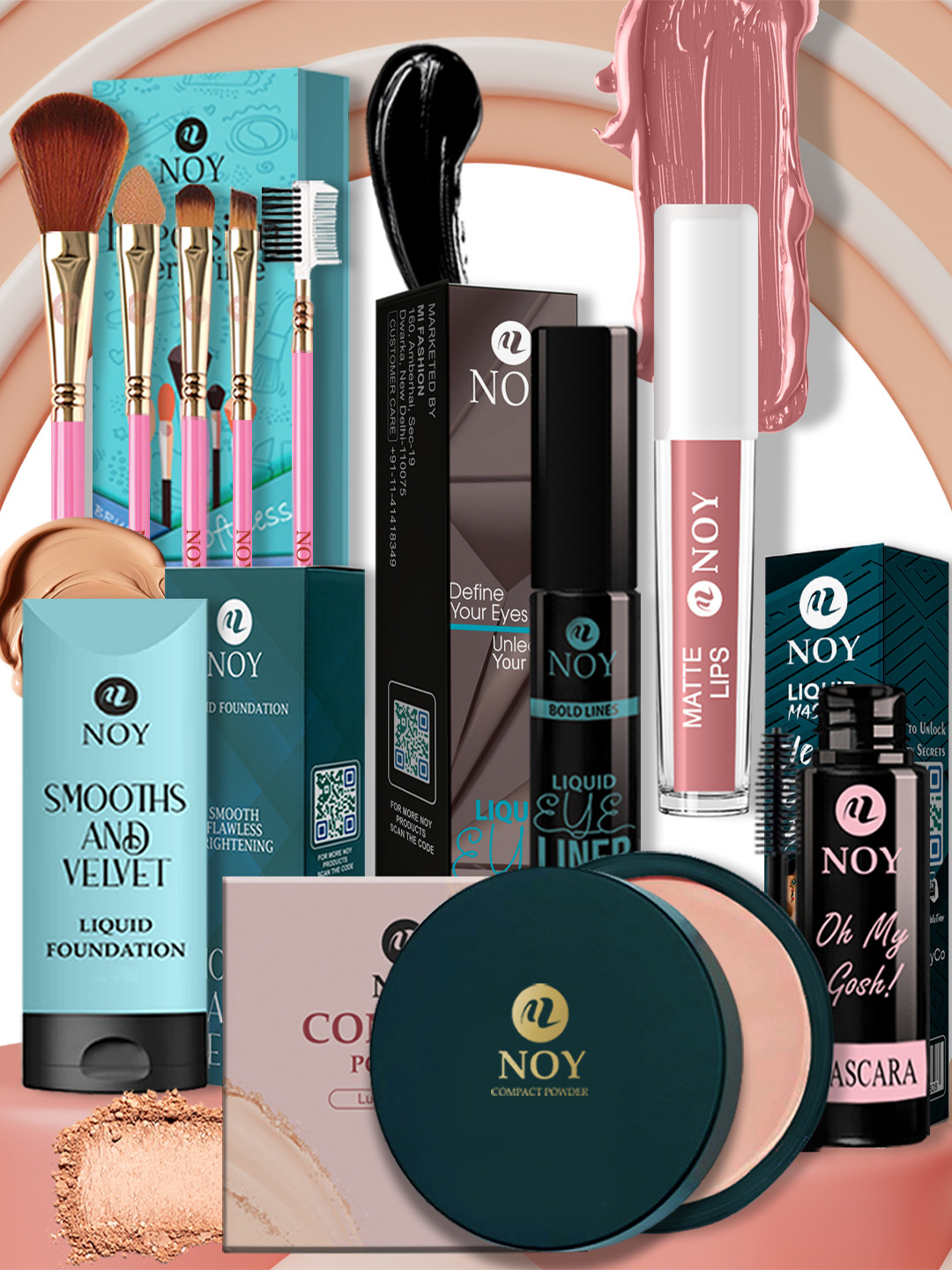 NOY Set Of 10 HD Finish Make Up Set