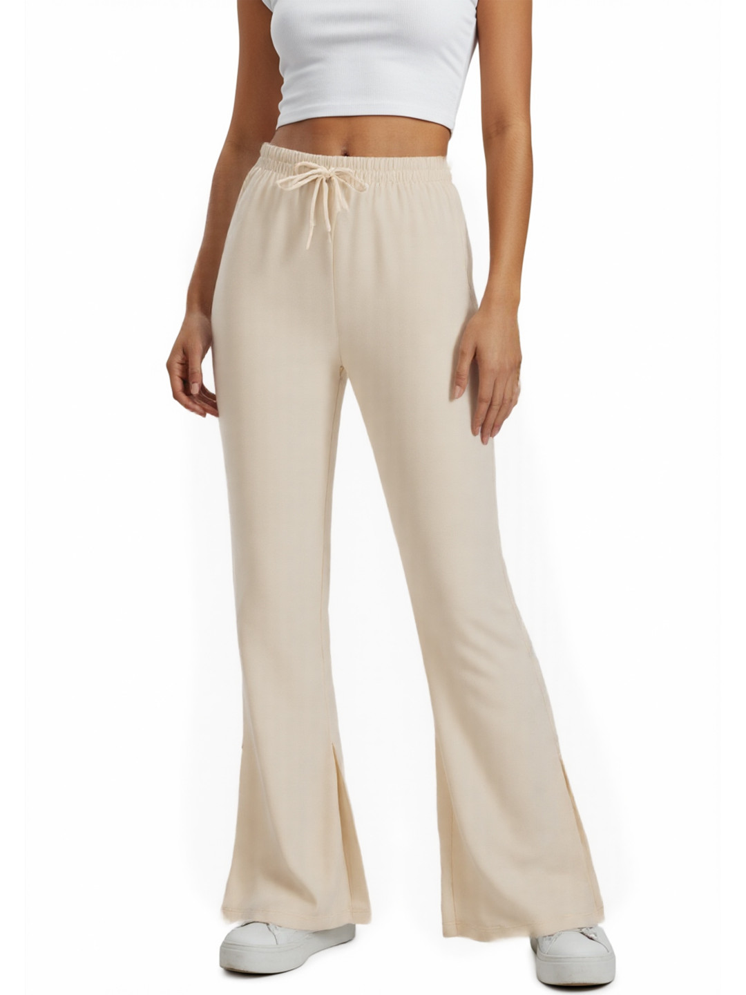 glitchez Women Bootcut Hem Slits Track Pants