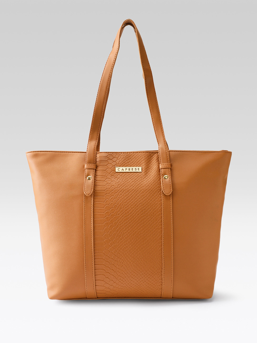 Caprese Sameera Animal Textured Structured Shoulder Bag