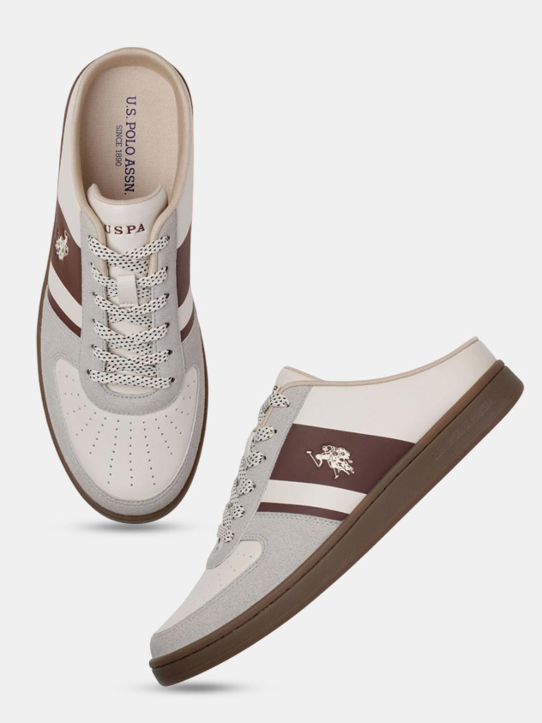 U.S. Polo Assn. CAMON Men Lace-Ups Mule Sneakers