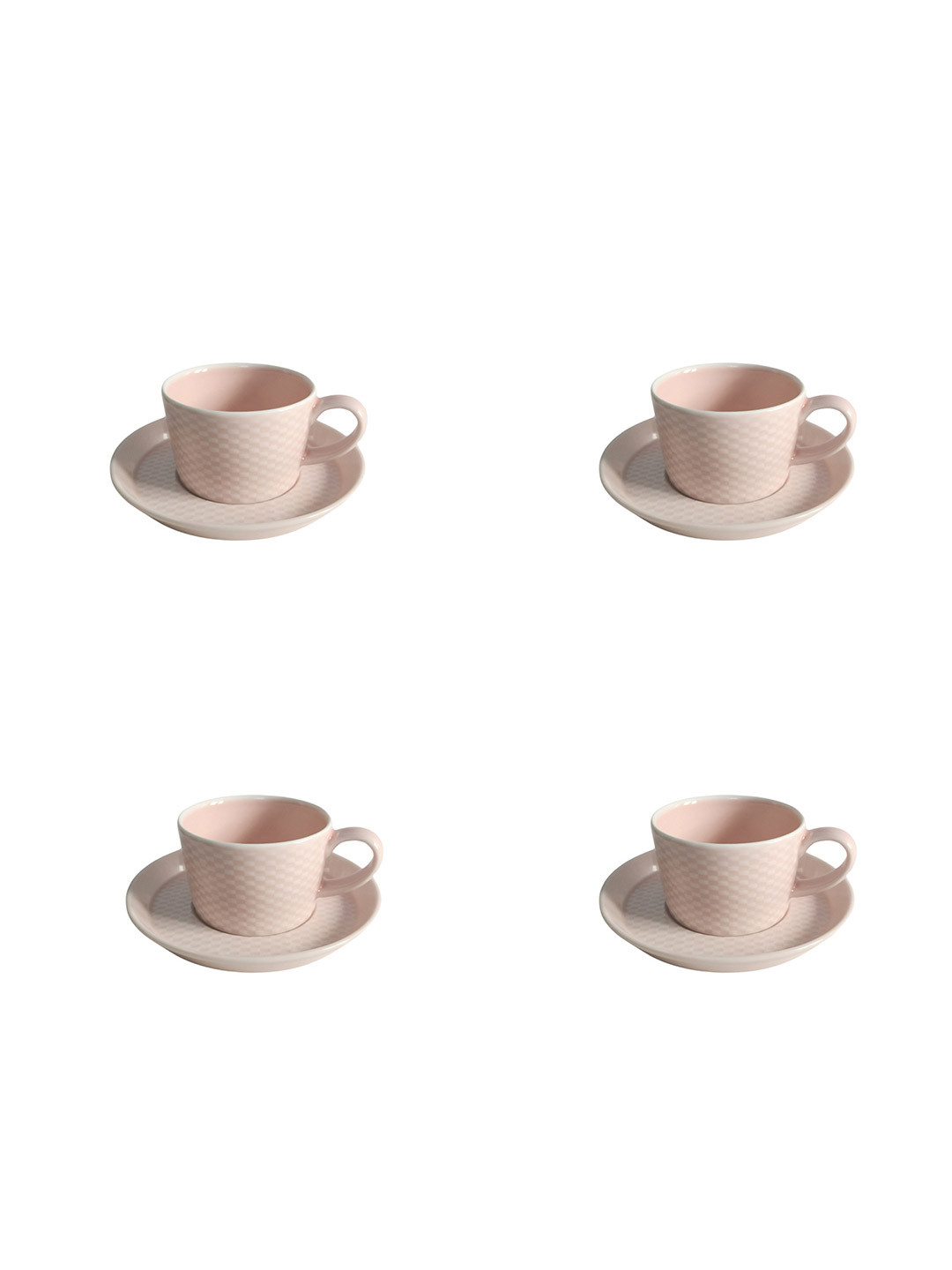 Chabby Chic Pink Textured Tea Set