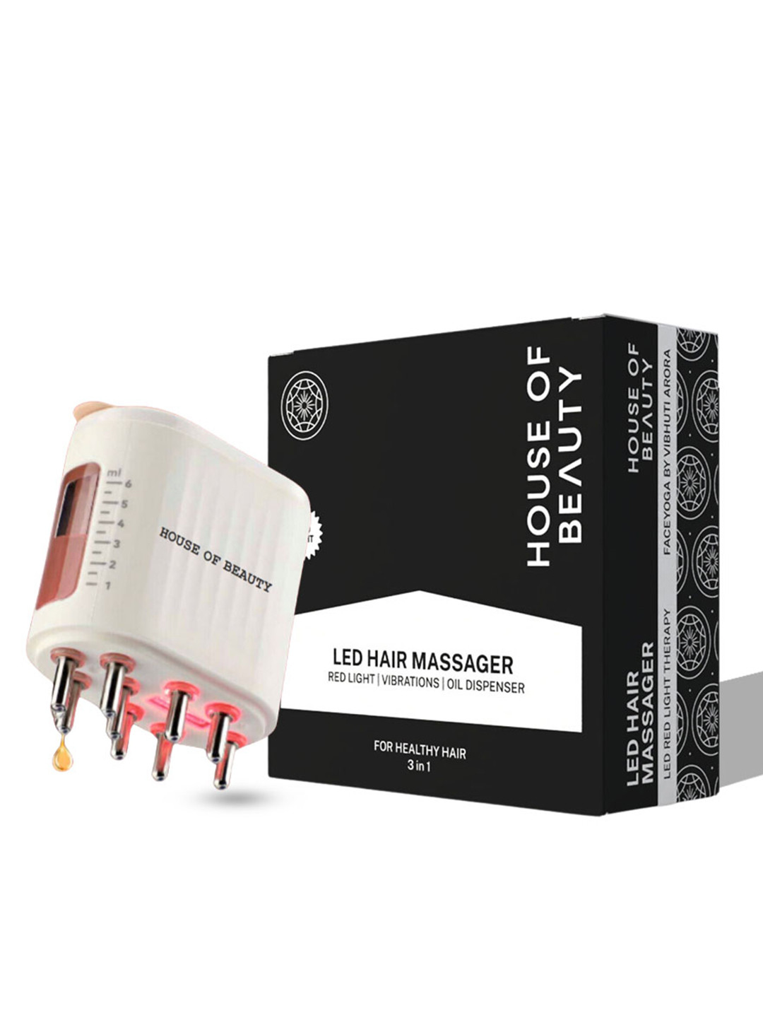 House of Beauty Oil Dispenser LED Hair Growth Massager