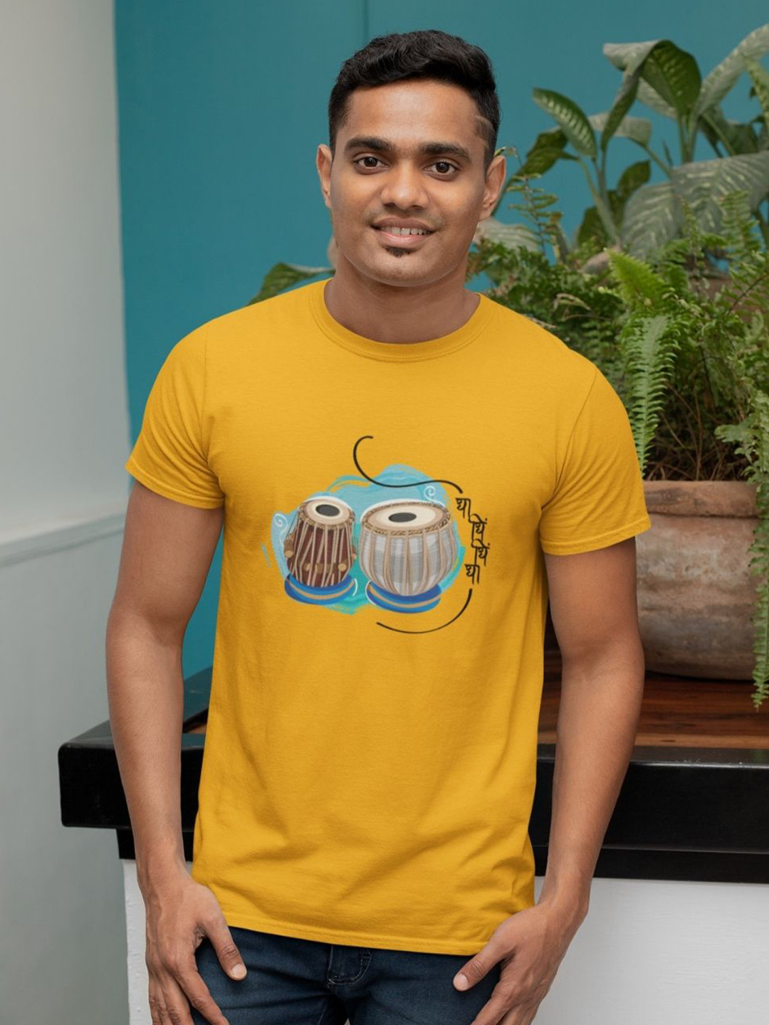 The Mad Riyazi Unisex Graphic Printed Round Neck Cotton T-shirt