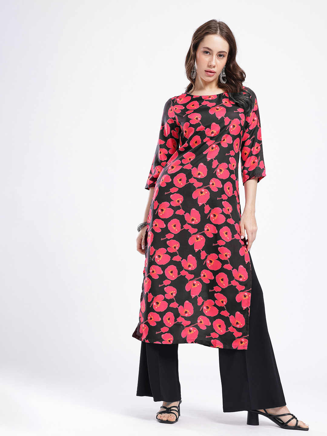 Anouk Rustic Floral Printed Kurta