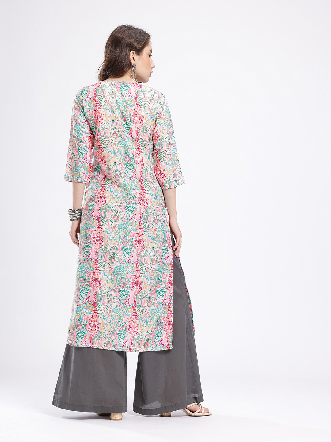 Anouk Rustic Graphic Printed Kurta