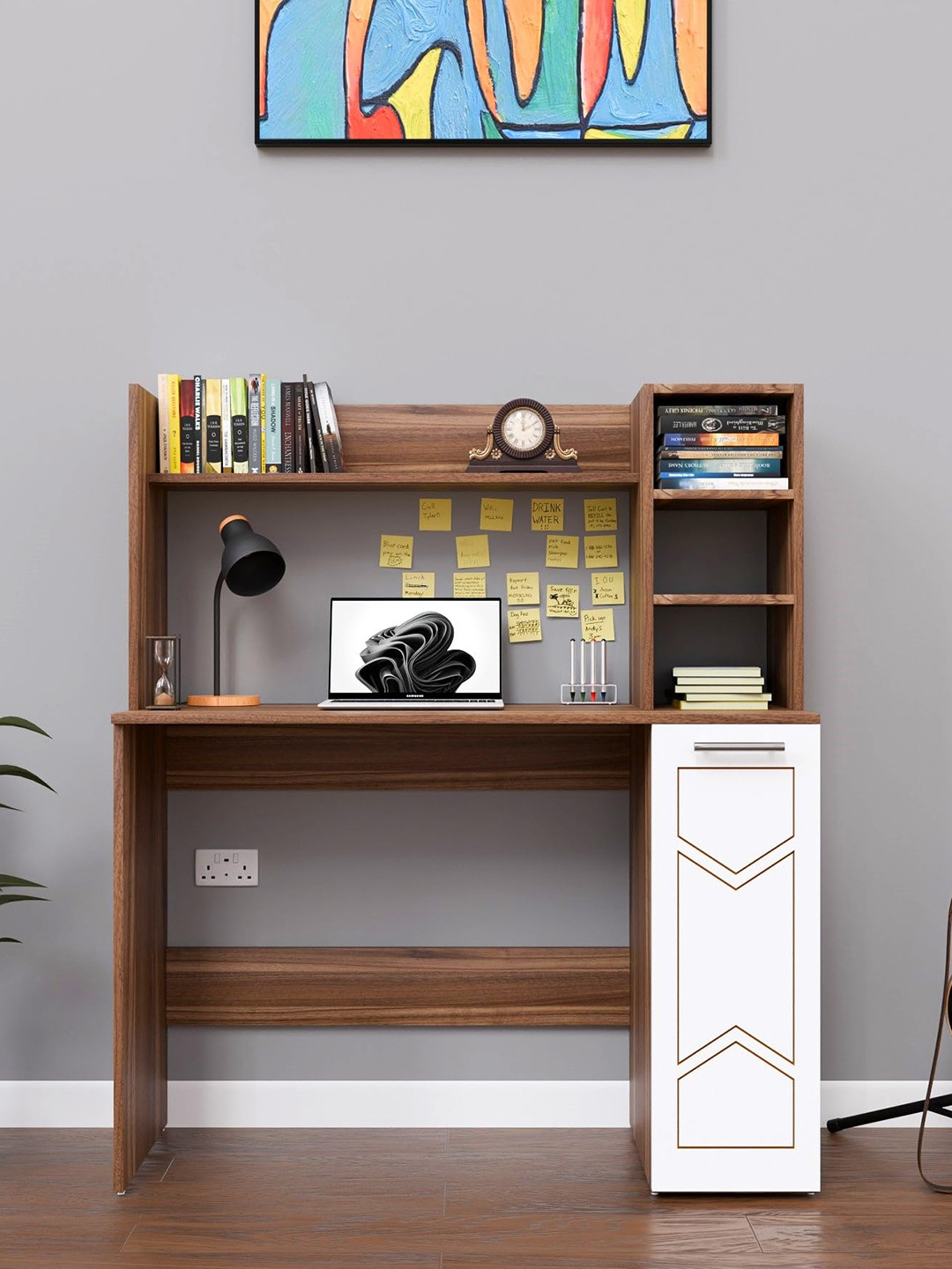 SPYDER CRAFT Brown Wooded Study Table