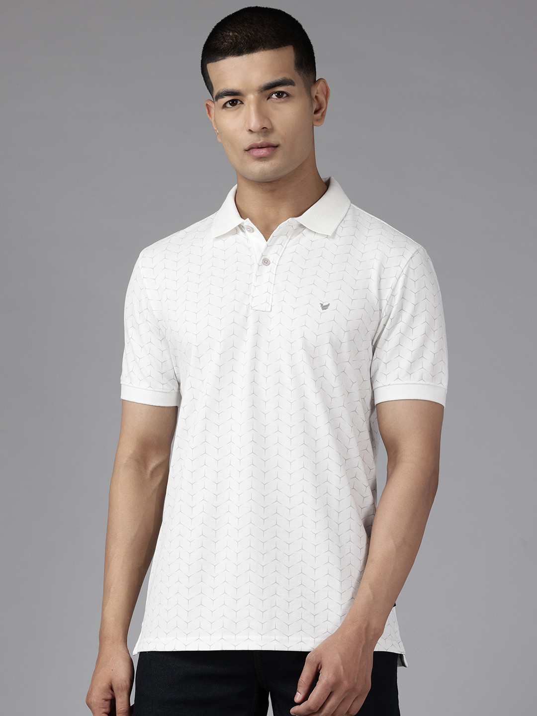 Blackberrys Men Rafael Nadal Printed Polo Collar Slim Fit T-shirt