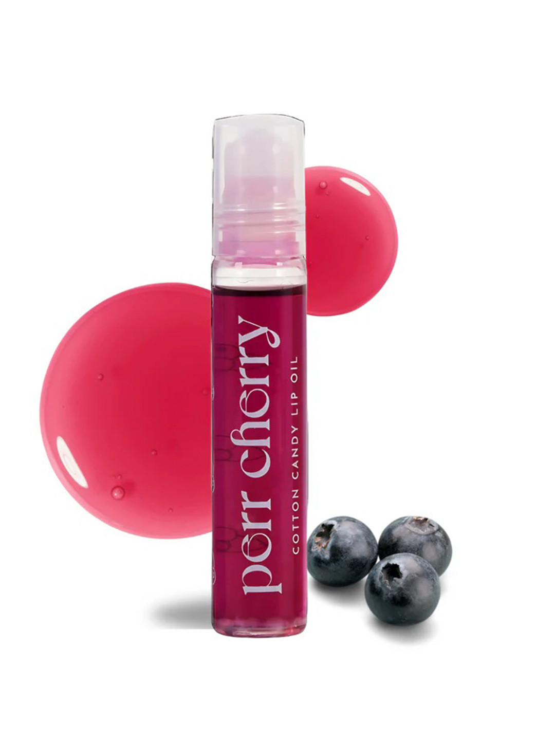 PERR CHERRY Cotton Candy Lip Oil Gloss With Vitamin A - 10 ml- Blueberry